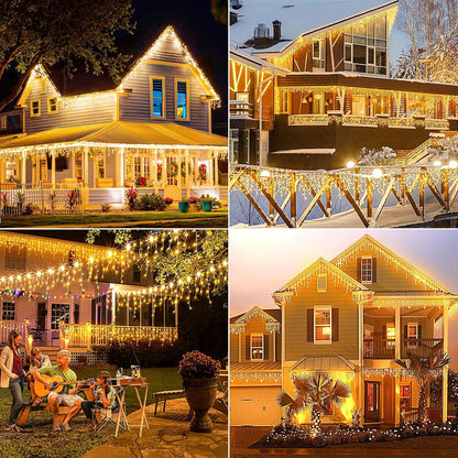 CASCADA DE LUCES SOLARES NAVIDEÑAS 7,5 M