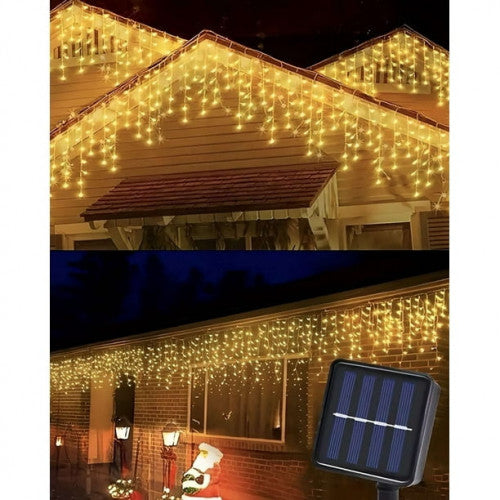 CASCADA DE LUCES SOLARES NAVIDEÑAS 10M