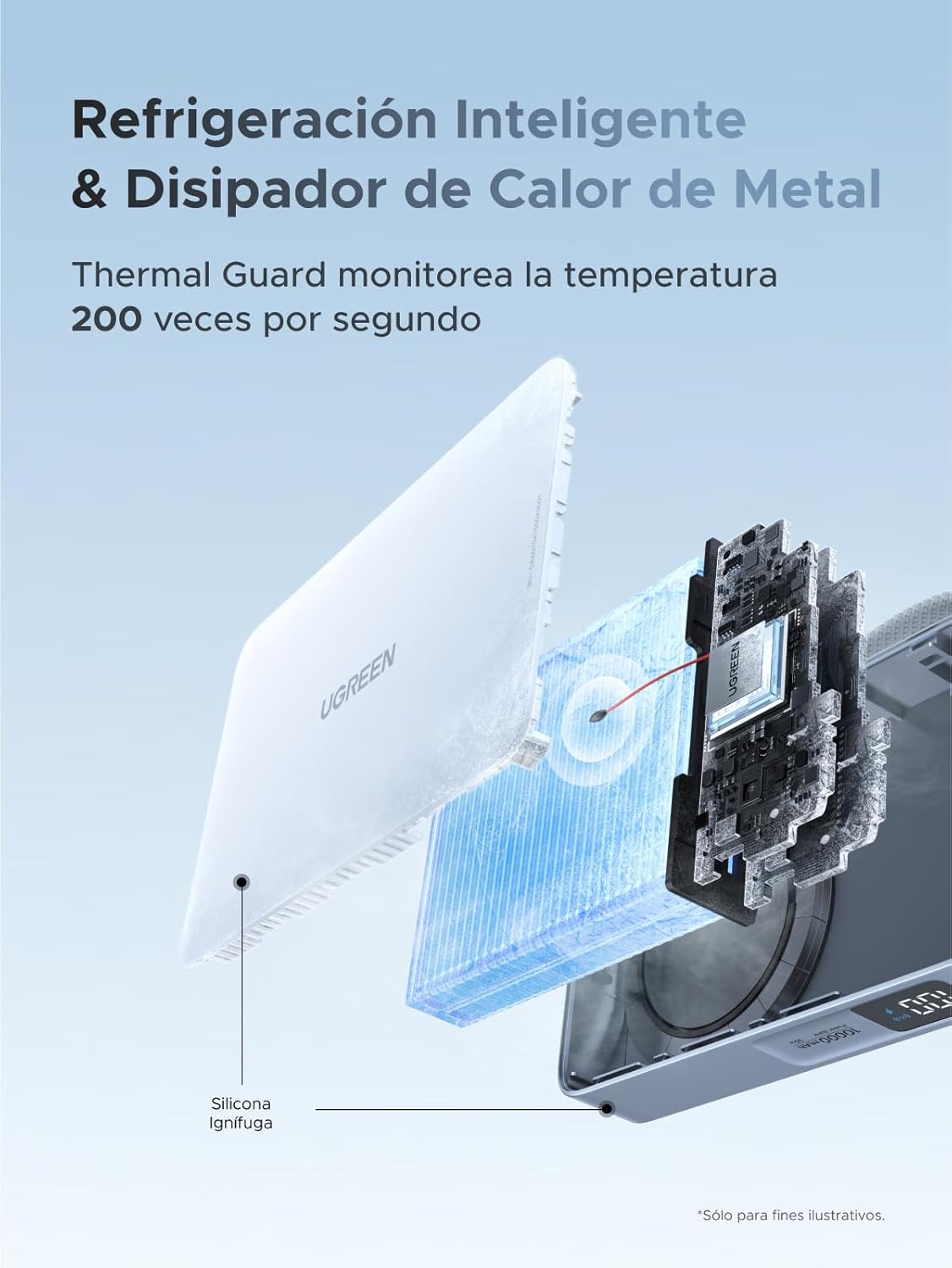 Cargador Inalámbrico Magnético, carga rápida