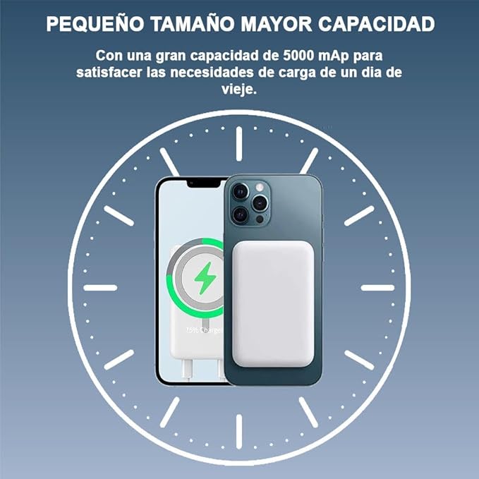 Cargador Inalámbrico Magnético, carga rápida